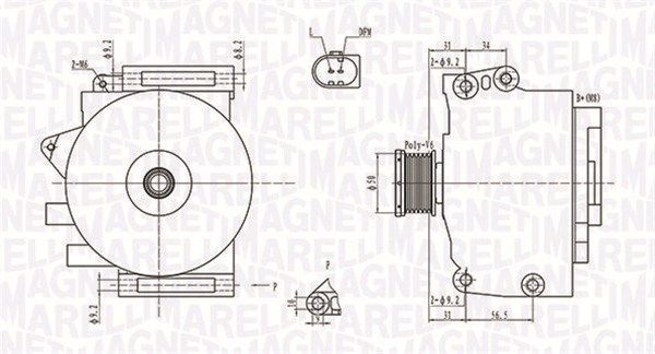 MAGNETI MARELLI Ģenerators 063731764010